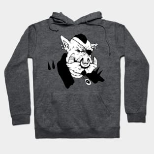 Badass boar white Hoodie